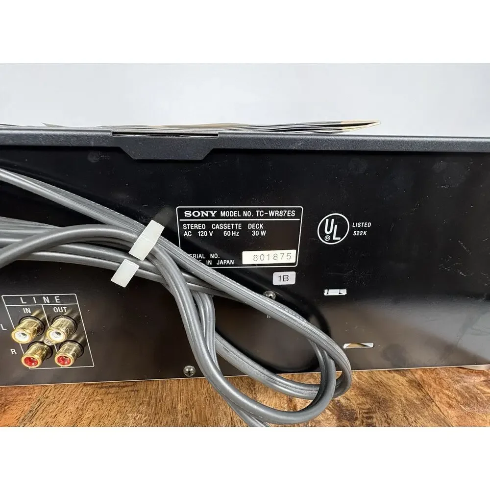 SONY Cassette Deck TC-WR87ES Dolby Serviced New Belts.